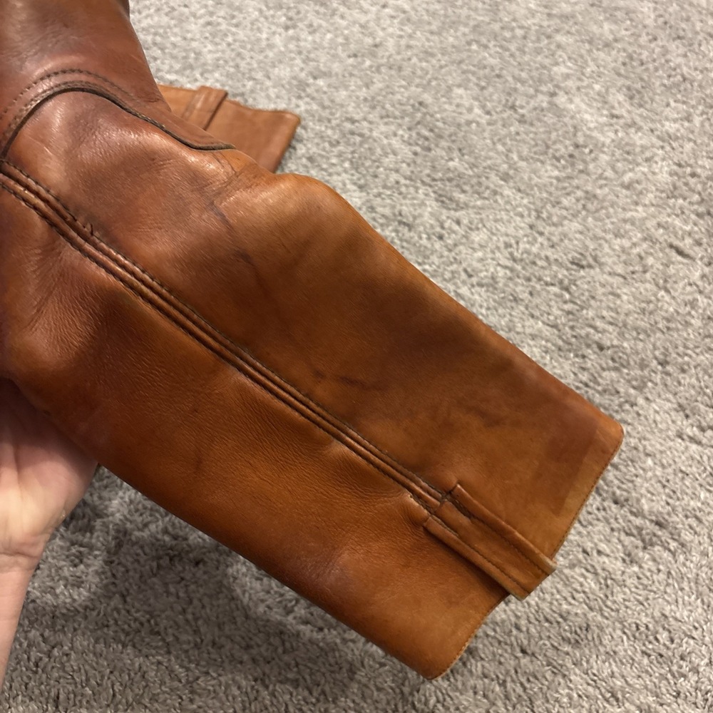Vintage 70s FRYE Black Label Campus Boots 8760 Made in USA Leather Women's 6.5 B - Picture 11 of 16